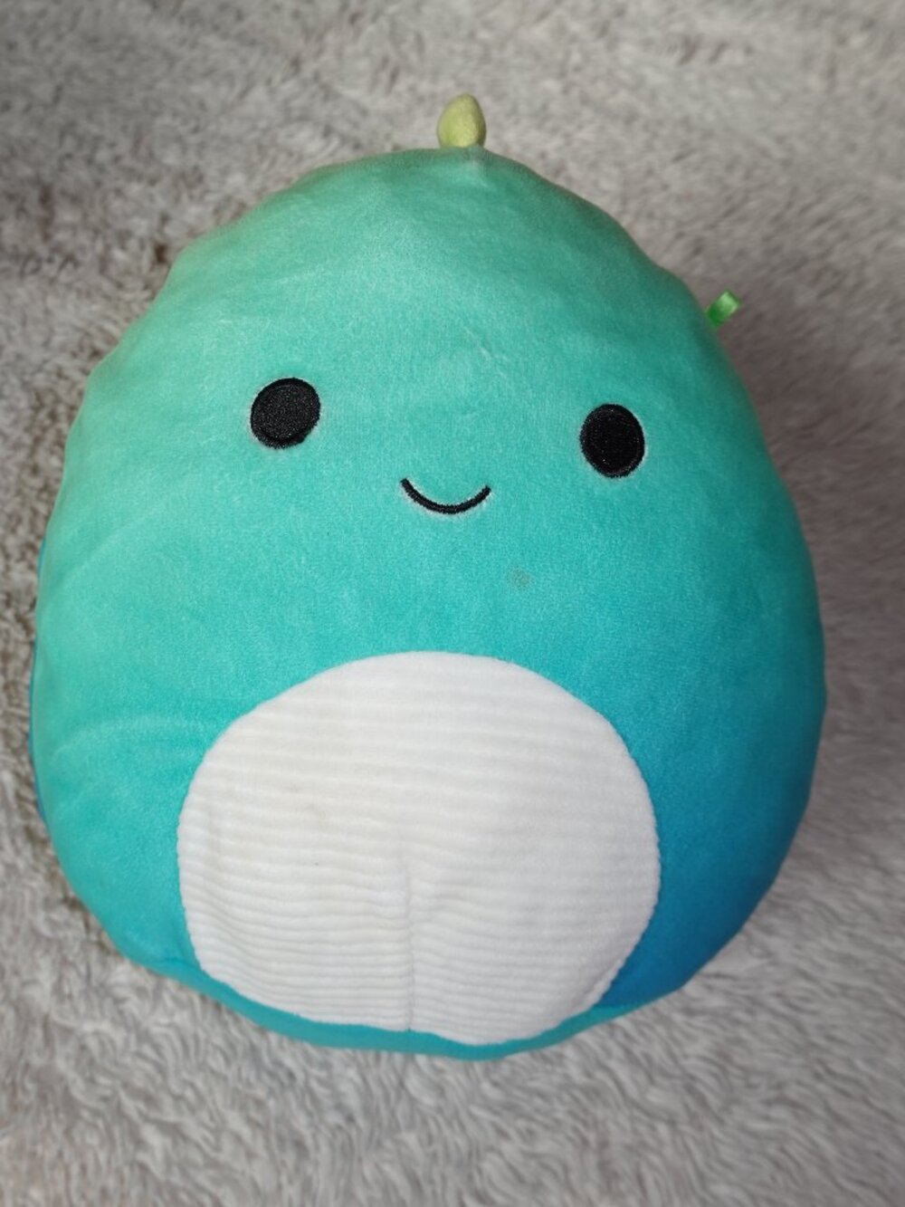 8" Squishmallow Jarrell the Dinosaur, Blue Green Ombre